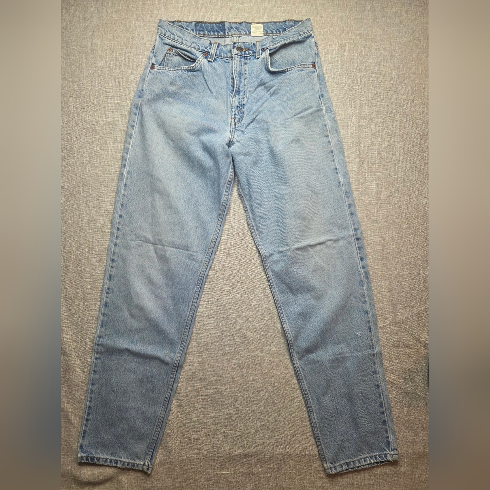 Vintage 90s Men's Levi 550 Relaxed Fit Tapered Leg Jeans Distressed Size 31x32